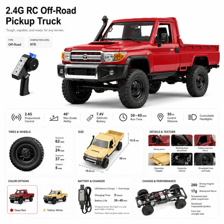 1:12 R/C STK-007 TOYOTA Land Cruiser 2.4G Off-Road Climb Car RC Car