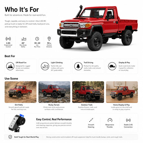 1:12 R/C STK-007 TOYOTA Land Cruiser 2.4G Off-Road Climb Car RC Car