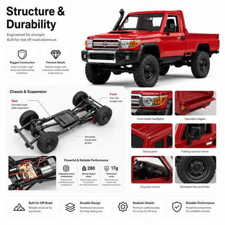1:12 R/C STK-007 TOYOTA Land Cruiser 2.4G Off-Road Climb Car RC Car
