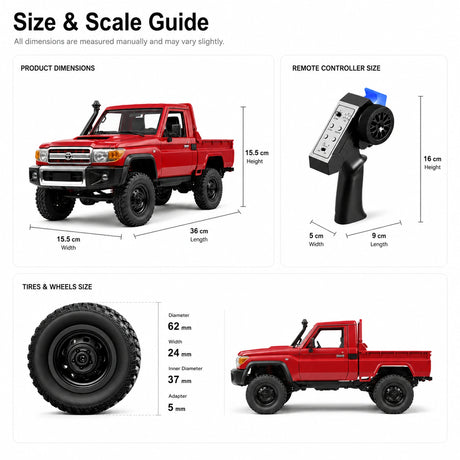 1:12 R/C STK-007 TOYOTA Land Cruiser 2.4G Off-Road Climb Car RC Car