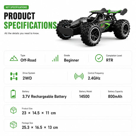 1:24 2WD سيارة RC سيارة RTR RC للطرق الوعرة