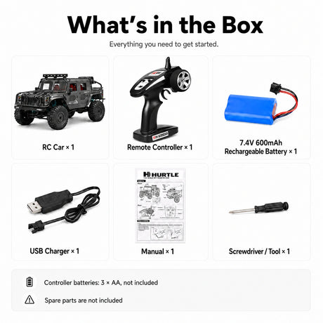 1:12 Hummer H1 للطرق الوعرة Truck 4WD RTR سيارة تحكم عن بعد