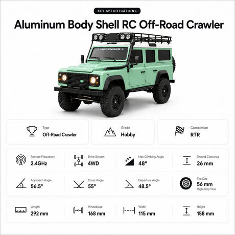 1:20 Land Rover Defender 110 Crawler RTR سيارة تحكم عن بعد