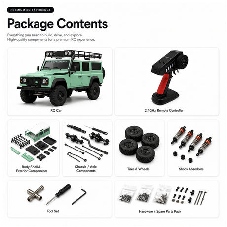 1:20 Land Rover Defender 110 Crawler RTR سيارة تحكم عن بعد