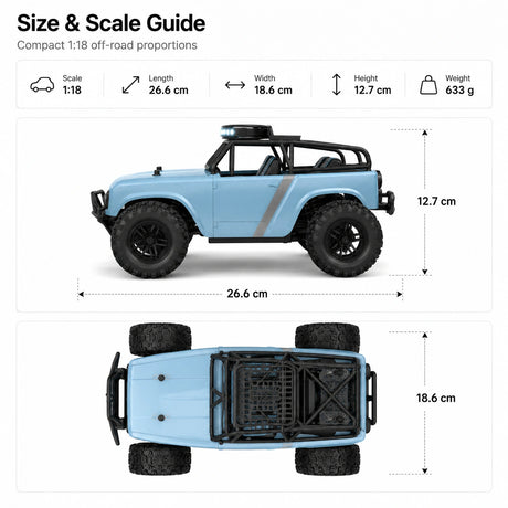 1:18 سيارة RC سيارة 4WD RTR RC للطرق الوعرة للحصاد الدولي