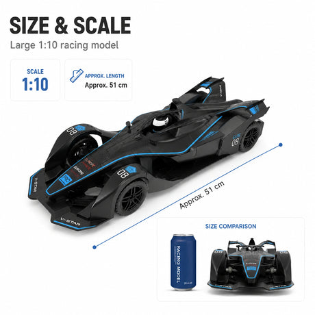 1:10 المقياس F1 RC Racing Car – 2.4GHz High-Speed Drift with LED Lights RC Car