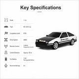 1:15 Schaal Classic Toyota AE86 Drift RC Car - Drift Car Model RC Car