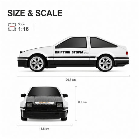 1:15 المقياس Classic Toyota AE86 Drift RC Car - Drift Car Model RC Car
