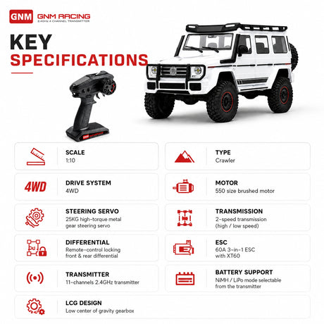 1:10 Mercedes-Benz G-Class AMG 4x4² RC Off-Road Car RC Car