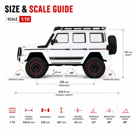 1:10 Mercedes-Benz G-Class AMG 4x4² RC Off-Road Car RC Car