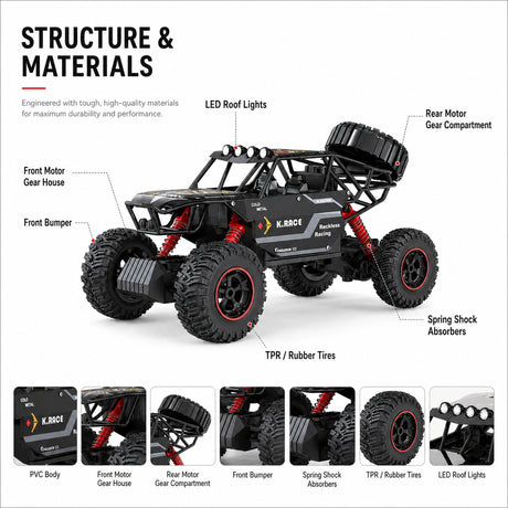 1:14 المقياس 4WD Climbing RC Car | High-Performance Off-Road RC Car
