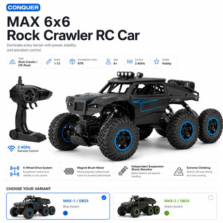 1:12 Remote Control 6-Wheel Off-Road Climbing Car RC Car