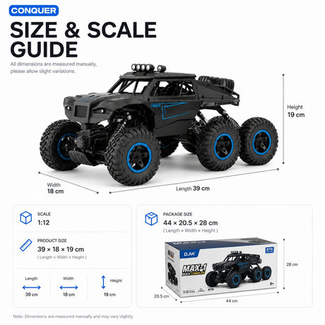 1:12 Remote Control 6-Wheel Off-Road Climbing Car RC Car