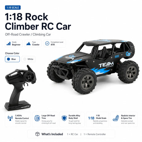1:18 المقياس Alloy Climbing RC Car RC Car