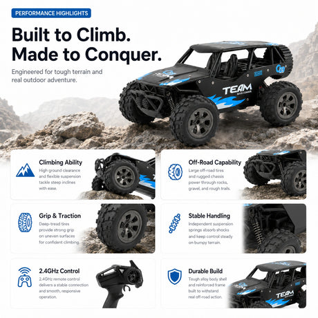 1:18 المقياس Alloy Climbing RC Car RC Car