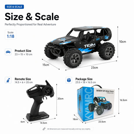 1:18 المقياس Alloy Climbing RC Car RC Car
