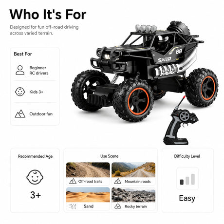 1:28 المقياس Metal Climbing RC Car - Ultimate Off-Road Experience RC Car