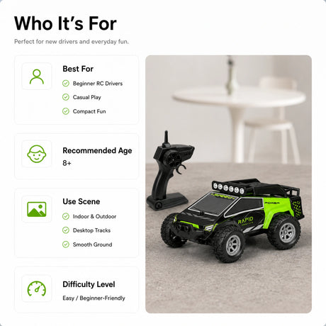 1:32 المقياس High-Speed RC Off-Road Car - Dual-Channel Mini Rock Crawler RC Car