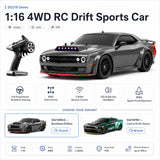 1:16 스케일 High-Imitation Dodge Challenger RC Drift Car RC Car
