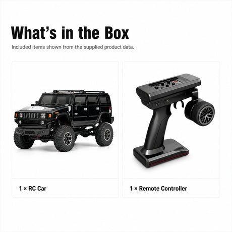 1:24 Hummer H2 Crawler 4WD RTR سيارة تحكم عن بعد