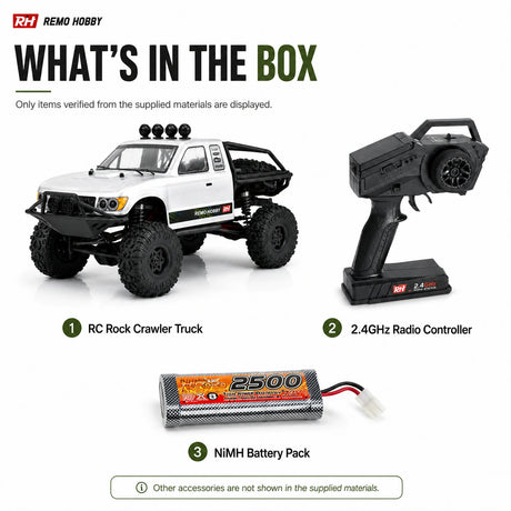1:10 4WD Electric RC Rock Crawler - Toyota Tacoma Off-Road Model RC Car