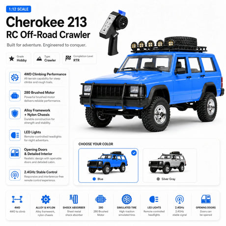 1:12 RC Car - Jeep Wrangler Off-Road Model RC Car