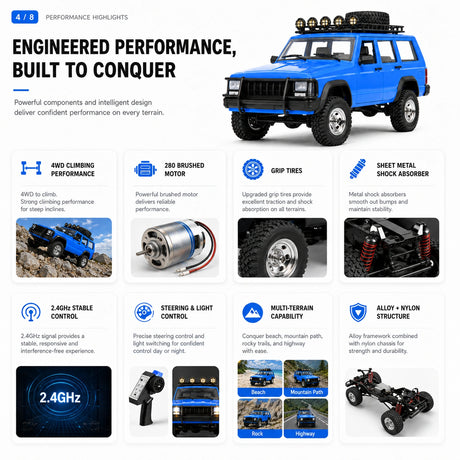 1:12 RC Car - Jeep Wrangler Off-Road Model RC Car