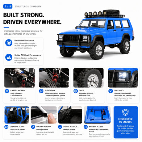 1:12 RC Car - Jeep Wrangler Off-Road Model RC Car