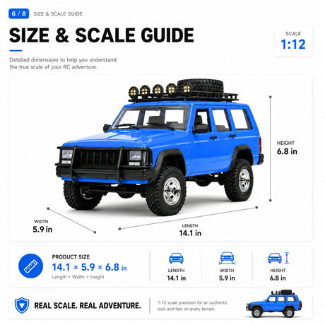 1:12 RC Car - Jeep Wrangler Off-Road Model RC Car