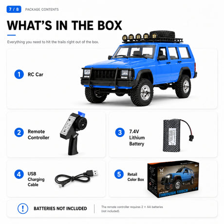 1:12 RC Car - Jeep Wrangler Off-Road Model RC Car