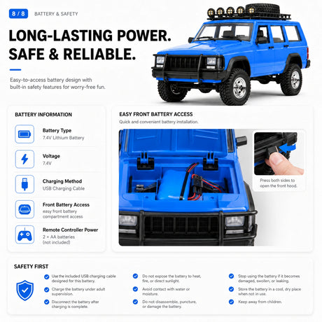 1:12 RC Car - Jeep Wrangler Off-Road Model RC Car