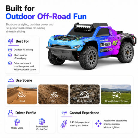 1:12 Short Course Truck 4WD RTR سيارة تحكم عن بعد