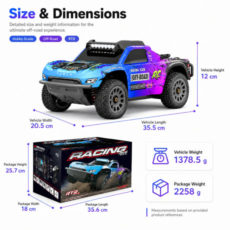 1:12 Short Course Truck 4WD RTR سيارة تحكم عن بعد