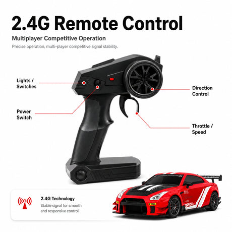 1:20 Nissan GT-R الانجراف 4WD RTR RC سيارة RC سيارة
