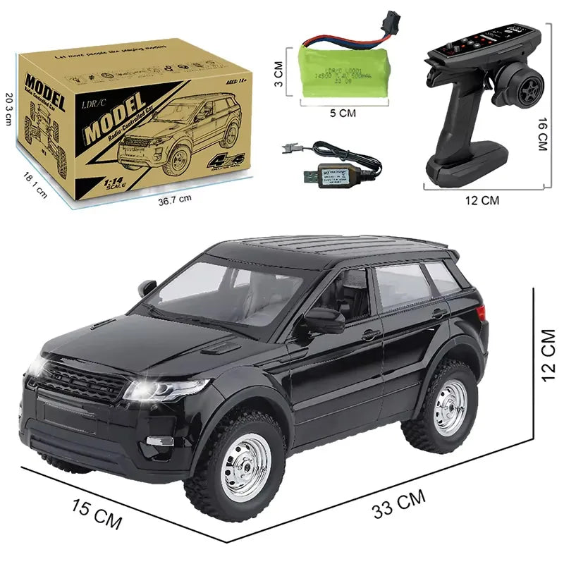 1:14 Range Rover Evoque RC Off-Road SUV - High Simulation All-Terrain 모델 RC Car