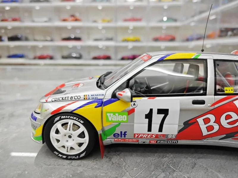 1:18 Renault 1995 Clio Maxi Ypres Rally B. Munster #17 Die Cast Model Car