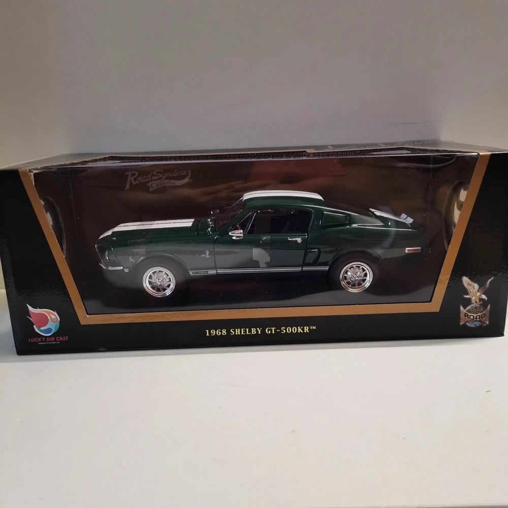 [Road Signature] 1:18 Ford 1968 Shelby GT500 KR Green Model Car Die-Cast