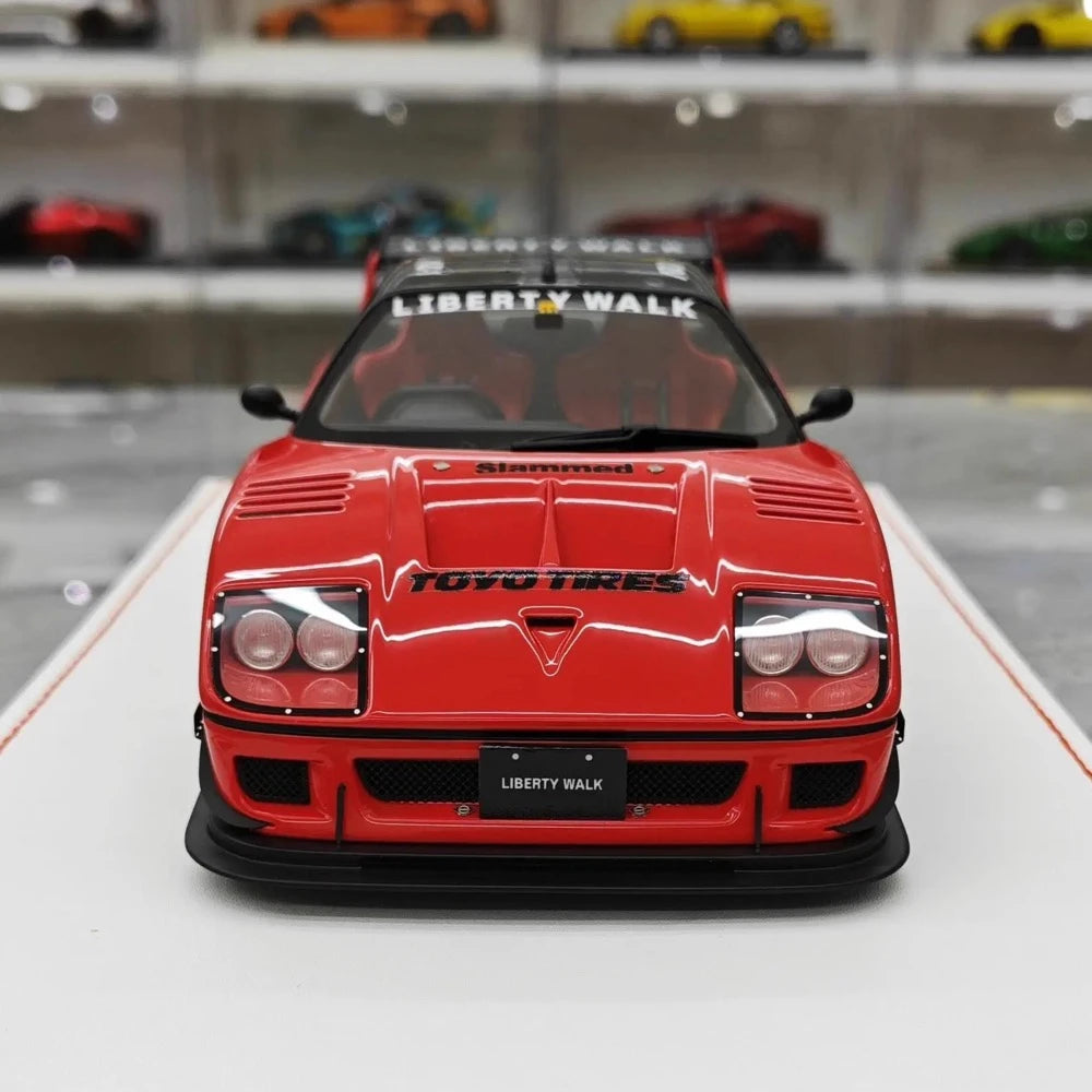 [Runner] 1:18 Ferrari 1987 F40 LBWK AZ-1 rosso modellino di auto resina