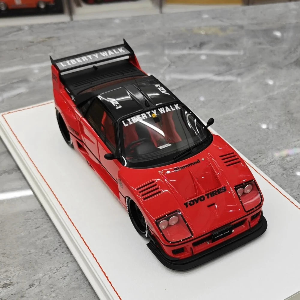 [Runner] 1:18 Ferrari 1987 F40 LBWK AZ-1 rosso modellino di auto resina