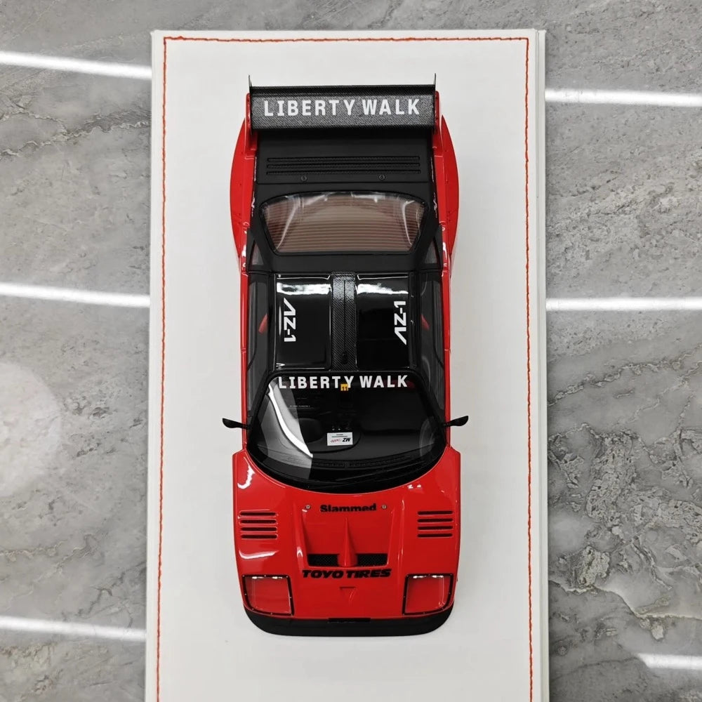 [Runner] 1:18 Ferrari 1987 F40 LBWK AZ-1 rosso modellino di auto resina