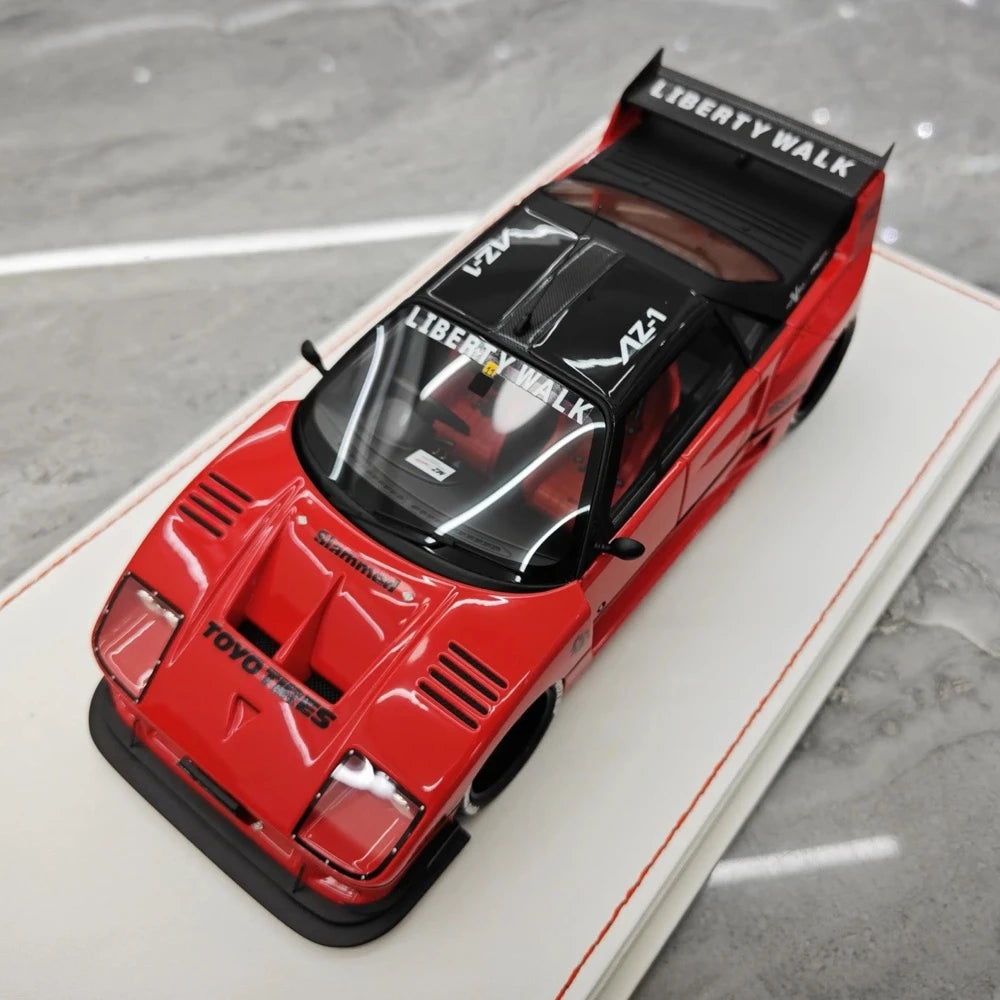 [Runner] 1:18 Ferrari 1987 F40 LBWK AZ-1 rosso modellino di auto resina