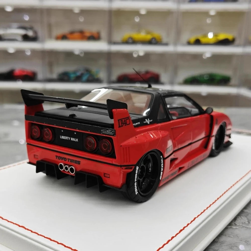 [Runner] 1:18 Ferrari 1987 F40 LBWK AZ-1 rosso modellino di auto resina