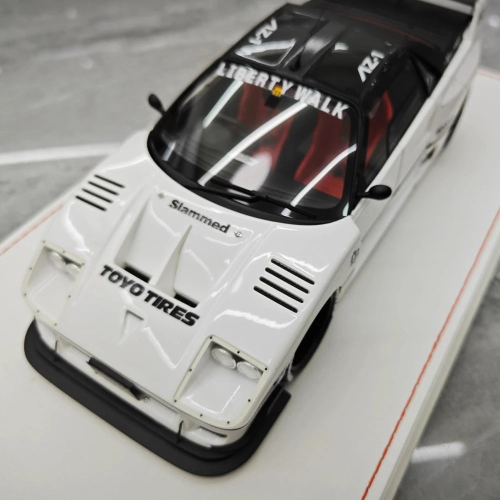 [Runner] 1:18 Ferrari 1987 F40 LBWK AZ-1 bianco modellino di auto resina