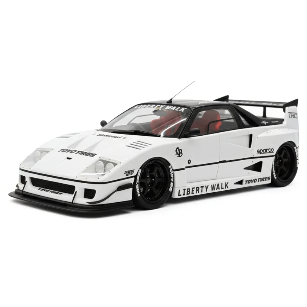 [Runner] 1:18 Ferrari 1987 F40 LBWK AZ-1 bianco modellino di auto resina