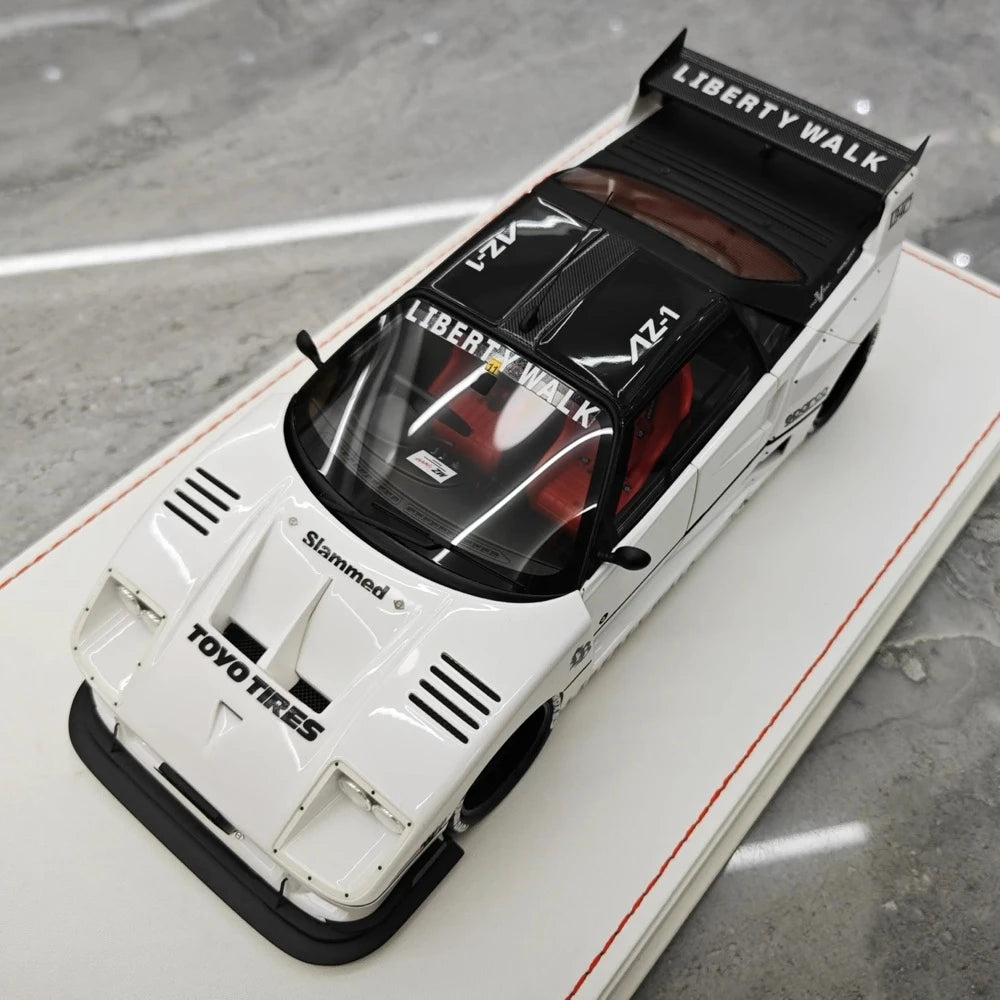 [Runner] 1:18 Ferrari 1987 F40 LBWK AZ-1 bianco modellino di auto resina
