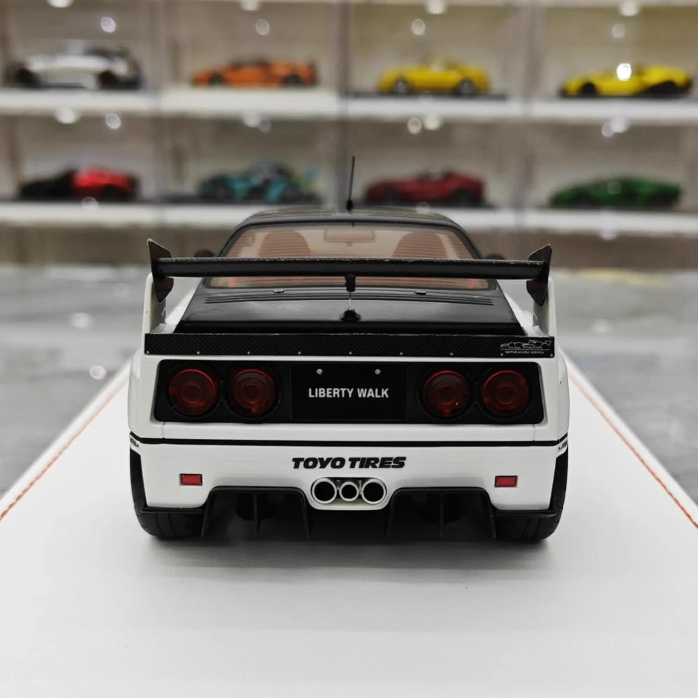 [Runner] 1:18 Ferrari 1987 F40 LBWK AZ-1 bianco modellino di auto resina