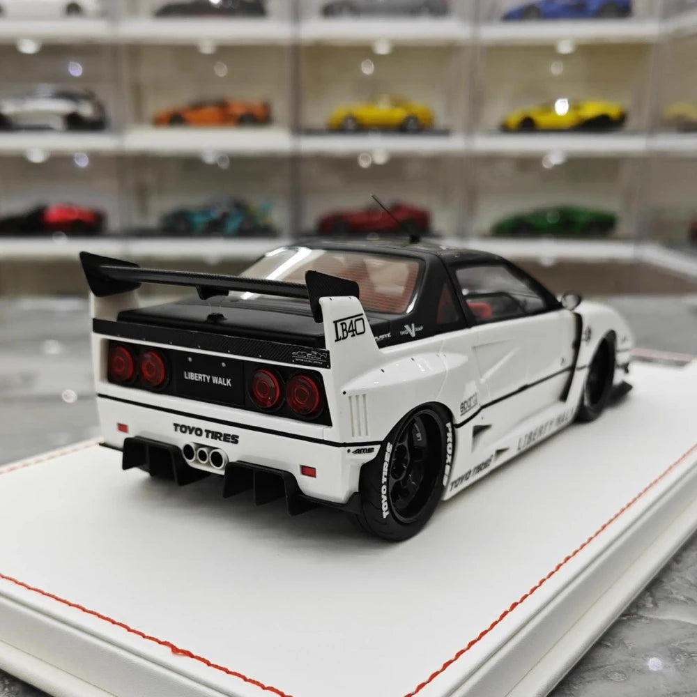 [Runner] 1:18 Ferrari 1987 F40 LBWK AZ-1 bianco modellino di auto resina