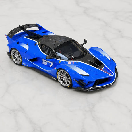 Runner Ferrari 2017 FXX-K Evo Blue 1:18 – راتنج نموذجي قابل للجمع