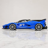 Runner Ferrari 2017 FXX-K Evo Blue 1:18 – راتنج نموذجي قابل للجمع