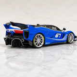 Runner Ferrari 2017 FXX-K Evo Blue 1:18 – راتنج نموذجي قابل للجمع